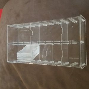 Acrylic organizer with changeable slots